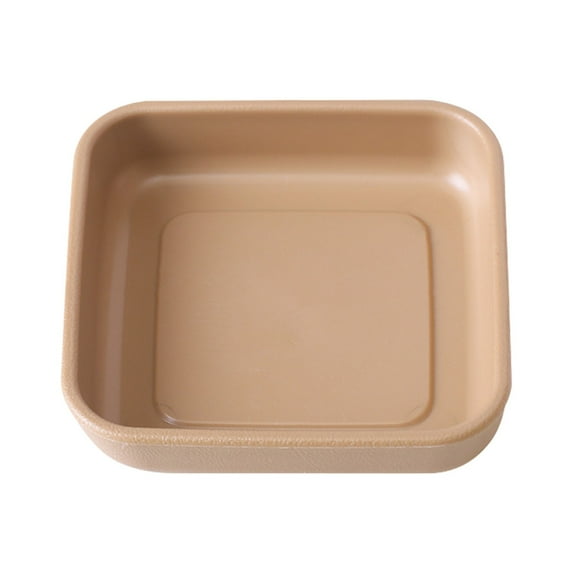 EGYMEN Brazilian Wood Pallet Imitation Ceramic Thickened Plastic Tray, Decorative Serving Platter, Multi-Functional Tableware Plate, Easy Clean Portable Dining Tray