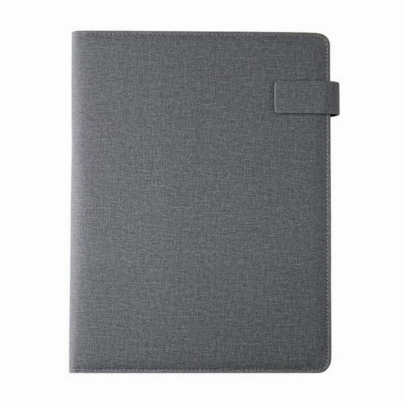 EGYMEN Business Portfolio, Executive Binder for Professionals, Multifunctional Document Organizer, Compact Meeting Folder with Secure Closure(Gray)