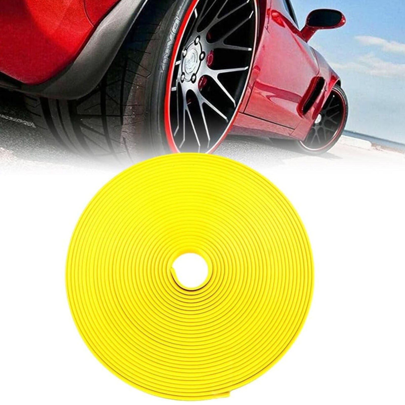 EGYMEN Car Wheel Rim Protector Strip, TPE Rubber Rim Guards for Scratch