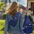 thumbnail image 1 of EGYMEN Chest Bag, Large Capacity Waterproof Sling Bag for Women, Convenient Crossbody Backpack for Outdoor Activities, Fashionable Anti-Theft Shoulder Pack(Blue), 1 of 6