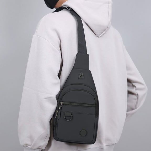 EGYMEN Chest Bag, Men's Small Backpack, Casual Crossbody Bag, Waterproof Shoulder Bag for Travel and Daily Use