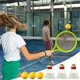 thumbnail image 1 of EGYMEN Children's Badminton Racket Set, Double Tennis Rackets for Kids, Interactive Parent-Child Sports Toy, Indoor & Outdoor Play Equipment, 1 of 8