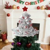 EGYMEN Christmas Decoration, Festive Santa Hat Tree Topper, Holiday Ornament For Christmas Tree, Whimsical Seasonal Decor For Home