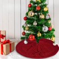 thumbnail image 1 of EGYMEN Christmas Tree Skirt, Soft Knit Design, Easy to Use, 18.1 Inch, for Small and Pencil Trees, 1 of 6