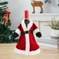 thumbnail image 1 of EGYMEN Christmas Wine Bottle Cover, Velvet Wine Dress For Holiday Table Decoration, Festive Bottle Wrap For Christmas Parties, Elegant Wine Decor For Home Festivities, 1 of 6