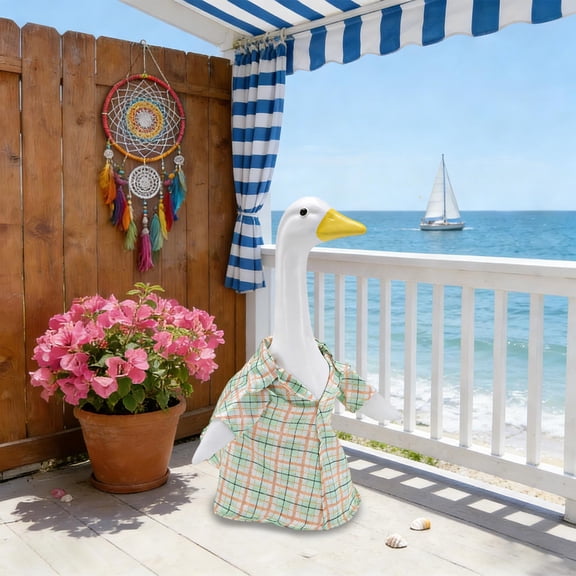 EGYMEN Clothing Decoration, Themed Outfit for 23 Inch Porch Geese, Outdoor Goose Attire, Garden Goose Costume, Durable Fabric Goose Apparel