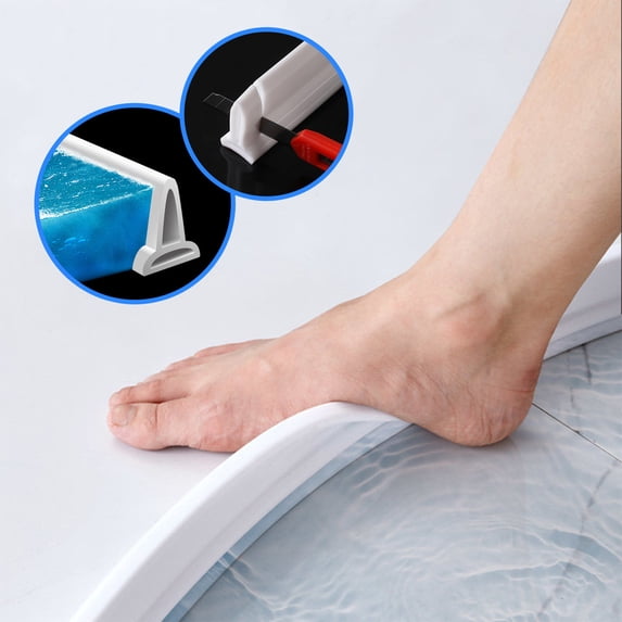 EGYMEN Collapsible Shower Water Dam A Barrier System To Keep Water Inside The Shower Threshold, Promoting Dry And Wet Separation