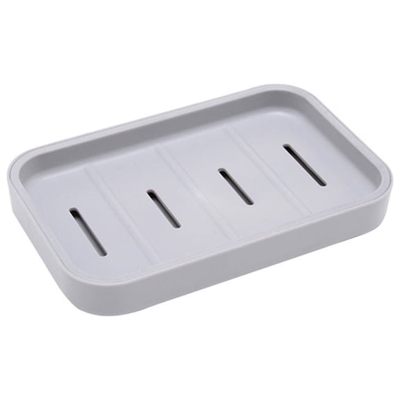 EGYMEN Creative Double Layer Soap Dish, Portable Plastic Soap Box for Bathroom and Kitchen, Multi-Functional Drainage Soap Holder, Modern Design Soap Tray with Water Collection