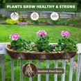 thumbnail image 1 of EGYMEN Cushion Groove, Sturdy Plant Basket Liner for Window Boxes, Natural Fiber Hanging Planter Liner, Versatile Railing Planter Insert, 1 of 5