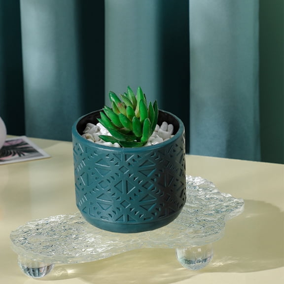 EGYMEN Decorative Vase, Stylish Flower Container, Elegant Floral Holder, Chic Home Decoration Pot(Navy)
