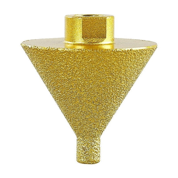 EGYMEN Diamond Beveling Chamfer Bit, Brazed Diamond Chamferer, Ceramic Tile Reamer, Angle Grinder Chamfering and Grinding Drill Bit