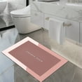 thumbnail image 1 of EGYMEN Diatomaceous Bath Rug, 16"x24" Super Absorbent Quick Dry Rubber Backing Non Slip Washable Bathroom Floor Mats, Shower Rug for In Front of Bathtub, Modern Square Bathroom Mat, 1 of 9