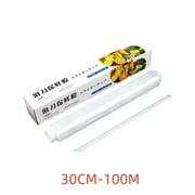 EGYMEN Disposable Plastic Wrap, Food Storage Wrap, Kitchen Cling Film, PE Food Preservation Film, Transparent Wrap for Food, Kitchen Wrap, Cling Film for Freezer