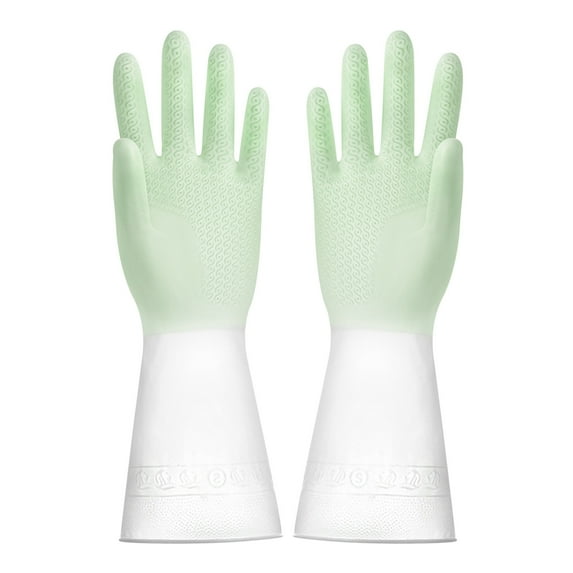EGYMEN Durable Rubber Latex Kitchen Gloves, Non-Slip Dishwashing Gloves, Reusable Cleaning Gloves for Household Chores