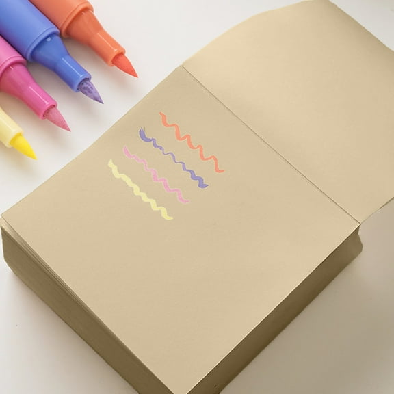 EGYMEN Extra Thick Notepad, Tearable Square Notebook With 400 Sheets, Blank Draft Paper For Writing, Small Portable Memo Pad For Note-Taking(Khaki)