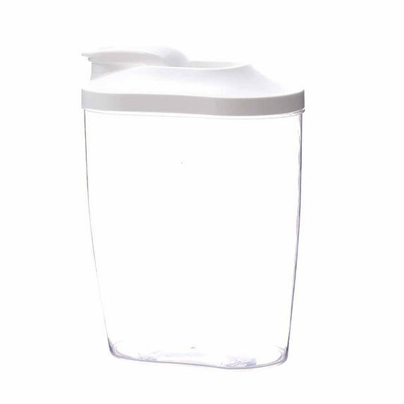 EGYMEN Food Storage Container, Versatile Plastic Cereal Dispenser, Kitchen Grain Organizer, Transparent Rice Storage Box(1500ml)