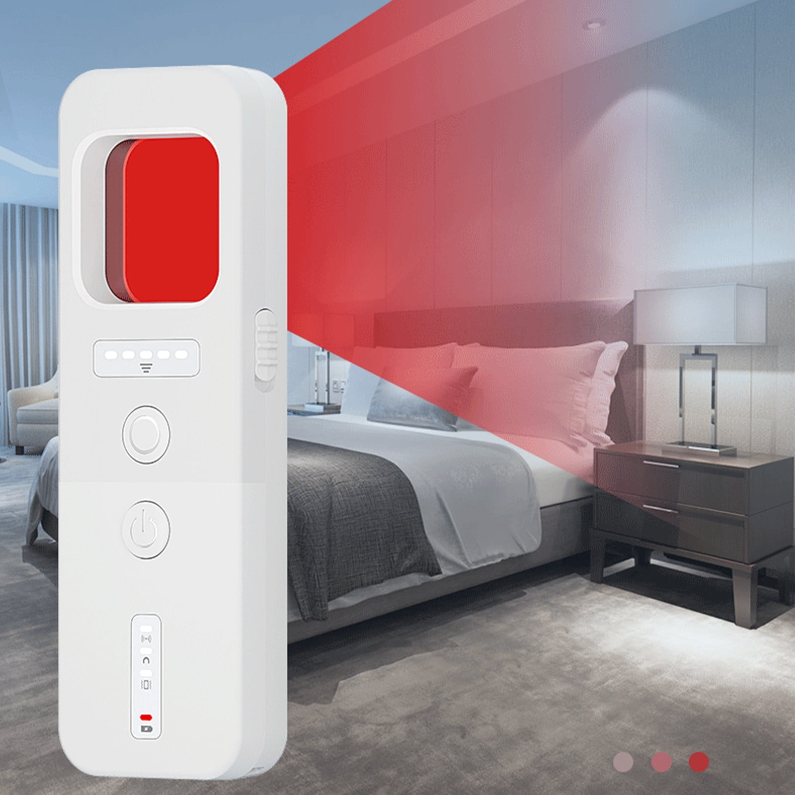 EGYMEN Full Range Analysis Scanning Wireless Detector with Vibration Sensing Alarm and Emergency