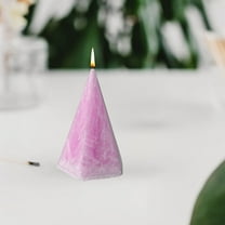 EGYMEN Geometric Scented Candle, Elegant Wax Pillar, Decorative Home Fragrance, Multifunctional Party Decoration