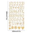 thumbnail image 1 of EGYMEN Gold Letter Stickers, Puffy Stickers for DIY Crafts, Metallic Alphabet Stickers for Gift Wrapping, Decorative Letter Adhesives for Scrapbooking, 1 of 4