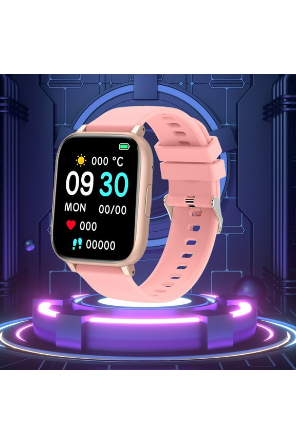 HD Smart Bracelet,Smart Sports Watch,Built-inWaterproof Fitness Watch,Smart Watch for Android & iOS,with Bluetooth Call (Answer/Make),Extra Long Battery Life(Pink)