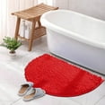 thumbnail image 1 of EGYMEN Half Round Carpet, Non-Slip Floor Mat, Water Absorbing Bath Mat, Bathroom Rug, Soft Microfiber Mat, Household Area Rug, Indoor Decorative Rug, 1 of 6