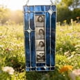 thumbnail image 1 of EGYMEN Hanging Color-Glass Photo Frame, Slim Long Strip Wall-Mounted Frame for Pictures, Decorative Glass Artwork Frame, Vertical Photo Display for Portraits and Travel Photos, 1 of 4