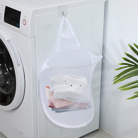 EGYMEN Hanging Laundry Bag with Breathable Mesh for Storage and Organization