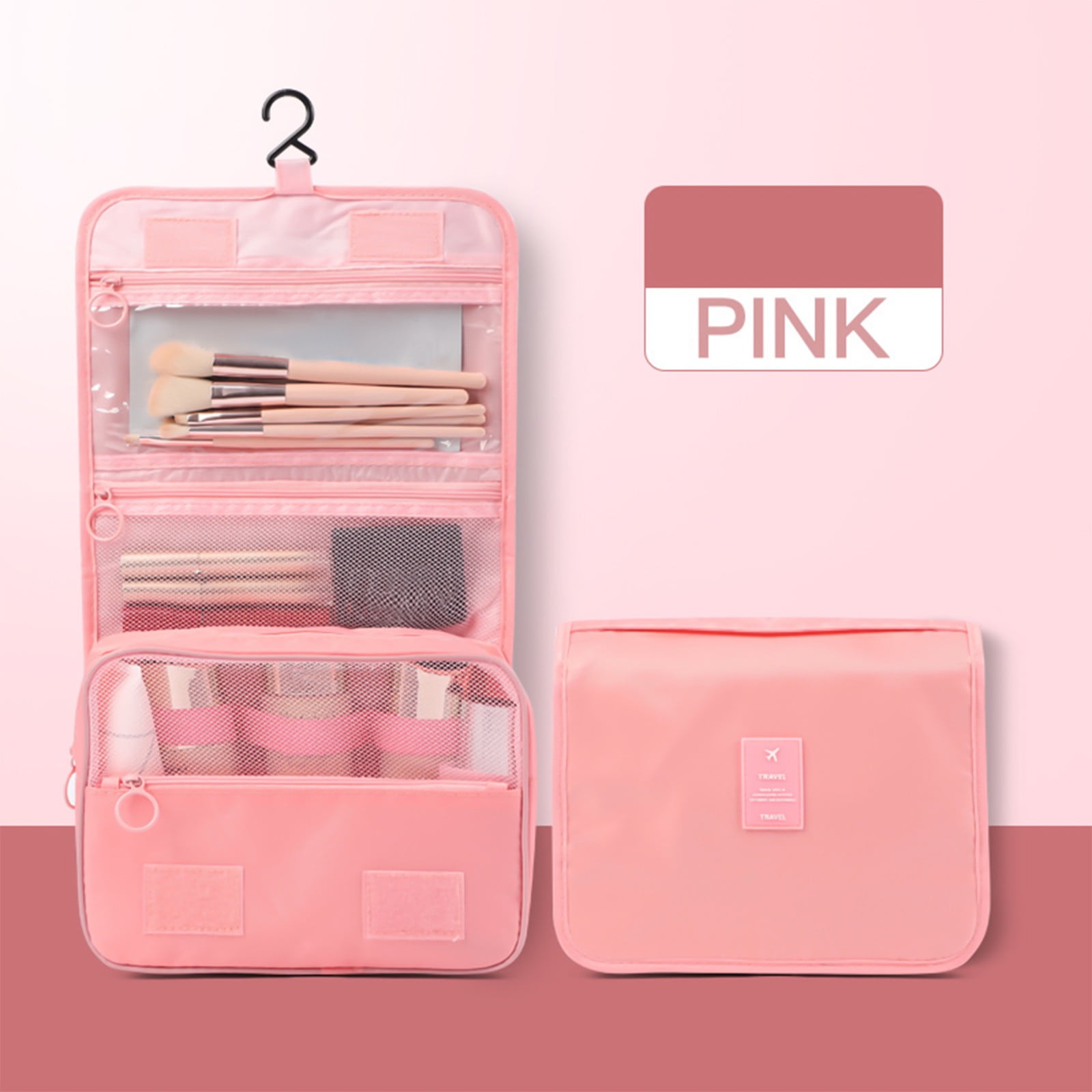 Organiseur Électronique De Voyage 28x7.5x22cm - Étui Câbles Chargeurs 3 Compartiments, Pochette Toiletry Femmes Filles