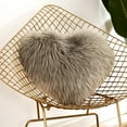 thumbnail image 1 of EGYMEN Heart Shaped Cushion, 16"x20" Soft Plush Heart Pillow for Home Decor, Cute Love-Shaped Throw Pillow for Sofa Decoration, Adorable Heart-Shaped Plush Cushion for Gifts(Gray), 1 of 5