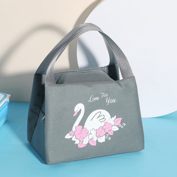 EGYMEN Insulated Lunch Bag, Portable Thermal Food Carrier, Office Work School Picnic Lunch Sack, Keep Warm Lunch Box for Healthy Meals