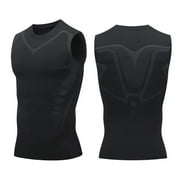 EGYMEN Ionic Shaping Vest for Men, Compression Top for Chest, Gynecomastia Relief & Body Sculpting, Breathable Fabric, Adjustable Fit