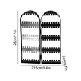 thumbnail image 1 of EGYMEN Jewelry Organizer, Foldable Earring Display Rack with Necklace Holder, Portable Jewelry Storage Stand for Earrings and Bracelets, 1 of 5