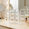 thumbnail image 1 of EGYMEN Jewelry Organizer, Foldable Earring Display Rack with Necklace Holder, Portable Jewelry Storage Stand for Earrings and Bracelets, 1 of 6