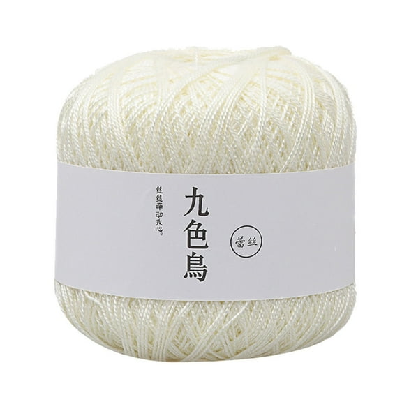 EGYMEN Lace Thread, DIY Woven Fine Cotton Thread, Crochet Yarn, Handmade Knitting Material for Seasonal Crafts