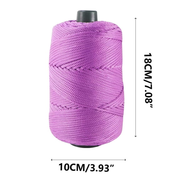 EGYMEN Light Weight Ice Silk Thread, Soft Acrylic Composite Yarn for DIY Crafts, Hand Woven Summer Hat and Cushion Yarn, Versatile Crochet Yarn for Various Projects(Purple)