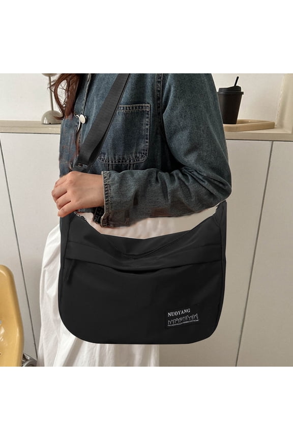Lightweight Nylon Shoulder Bag, Single Shoulder Underarm Bag, Large Capacity Handbag For Ladies