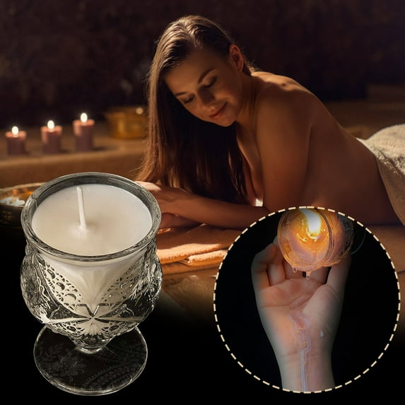 EGYMEN Low Temperature Candles for Wax Play, Soy Wax Scented Candles, Body Safe Massage Drip Candles, Romantic Ambiance Candles