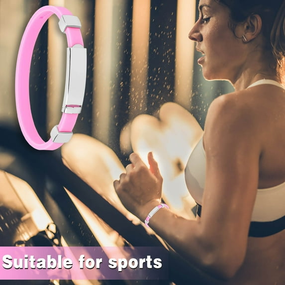 EGYMEN Magnetic Balance Bracelets for Women,Men Bracelet, Anti-Vertigo, Stainless Steel, Adjustable, Comfortable Fit, Sports & Daily Wear Accessory(Pink)