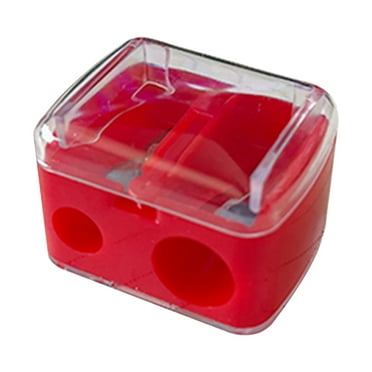 EGYMEN Makeup Pencil Sharpener Eyeliner Sharpener Lip Pencil Sharpener Cosmetic Pencil Sharpener Dual Sharpener (Red)