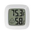 thumbnail image 1 of EGYMEN Mini Hygrometer Indoor, Accurate Temperature and Humidity Meter with Magnetic Absorption, Compact Room Thermometer and Hygrometer for Bedroom or Nursery, 1 of 5