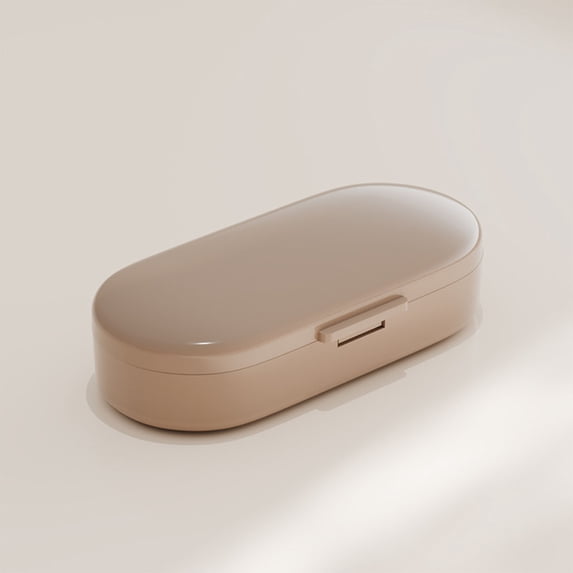 EGYMEN Mini Medication Box, Compact Pill Organizer for Travel, Light-Proof Storage Container for Tablets, Portable Multi-Compartment Medicine Case