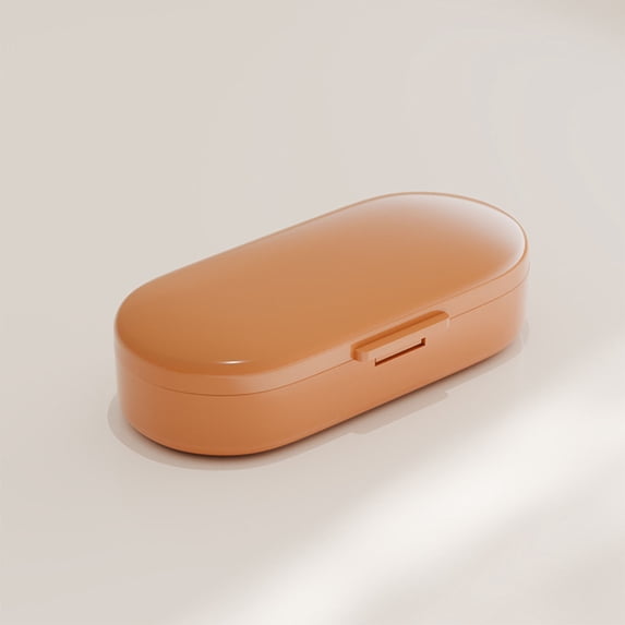EGYMEN Mini Medication Box, Compact Pill Organizer for Travel, Light-Proof Storage Container for Tablets, Portable Multi-Compartment Medicine Case