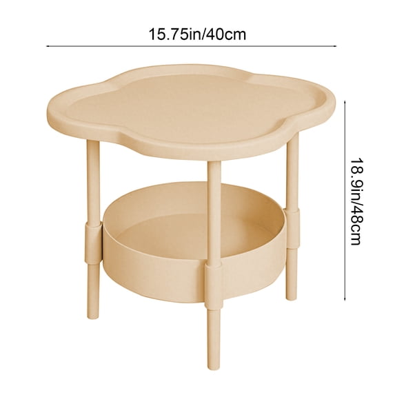 EGYMEN Mini Table, Compact Bedside Table, Space-Saving Side Table for Modern Living, Easy Assembly Small Apartment Table