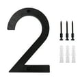 thumbnail image 1 of EGYMEN Modern Metal House Numbers, 5 Inch ABS Door Numbers for House Address, Black Weather-Resistant Exterior Signs, Easy Install Stylish Number for Mailboxes, Apartments, 1 of 6