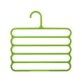 thumbnail image 1 of EGYMEN Multi-Functional 5-Layer Pants Hanger - Space-Saving, Non-Crease, Sturdy Organizer - 12.6"x13", 1 of 6