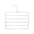 thumbnail image 1 of EGYMEN Multi-Functional 5-Layer Pants Hanger - Space-Saving, Non-Crease, Sturdy Organizer - 12.6"x13", 1 of 5