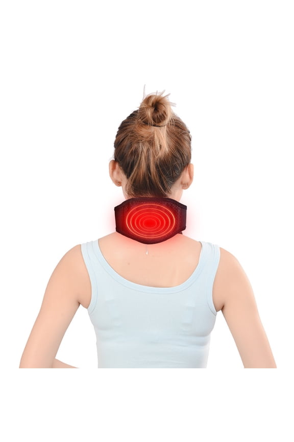 Neck Brace with Magnets - Self-Heating Pain Relief Support Strap for Neck Fatigue and Soothing