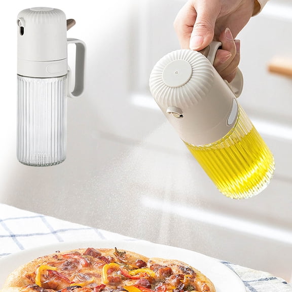 EGYMEN Oil Sprayer, Olive Oil Dispensing Spray Bottle, Glass Oil Spray Container, Kitchen Oil Atomizer for Cooking and Frying