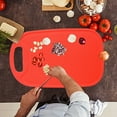 thumbnail image 1 of EGYMEN Plastic Cutting Board, Eco-Friendly Double-Sided Kitchen Chopping Board with Non-Slip Grip, Dishwasher Safe Large Food Preparation Board for Meat and Vegetables(Red), 1 of 6