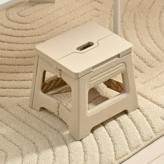 EGYMEN Plastic Folding Stool, Outdoor Portable Stool, Camping Foldable Chair, Travel Picnic Seat with Non-Slip Pads